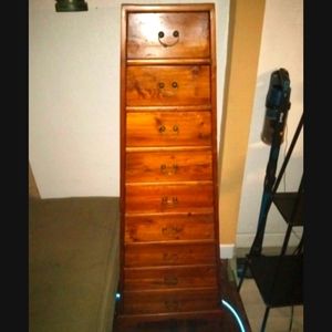 Vintage solid Teakwood Tower of Drawers from Bali retail pr. 2,000.00